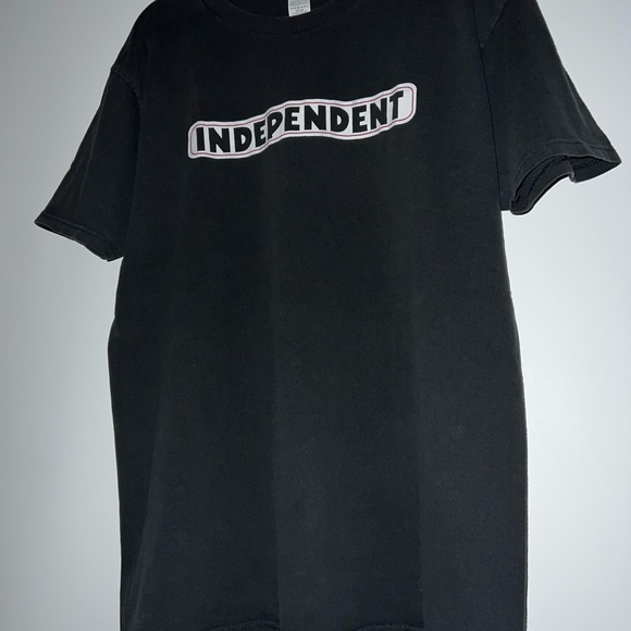 Independent Trucks Graphic Skate T-Shirt Spellout Logo Tee Black Size Large - Picture 4 of 5